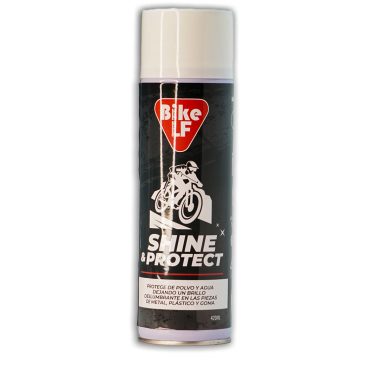 Shine & Protect 420ml - Protector contra polvo y agua, funciona en Metal, Plástico y Goma BIKE LF